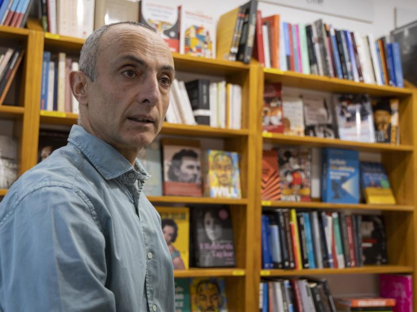 Imagen de un momento de la entrevista.