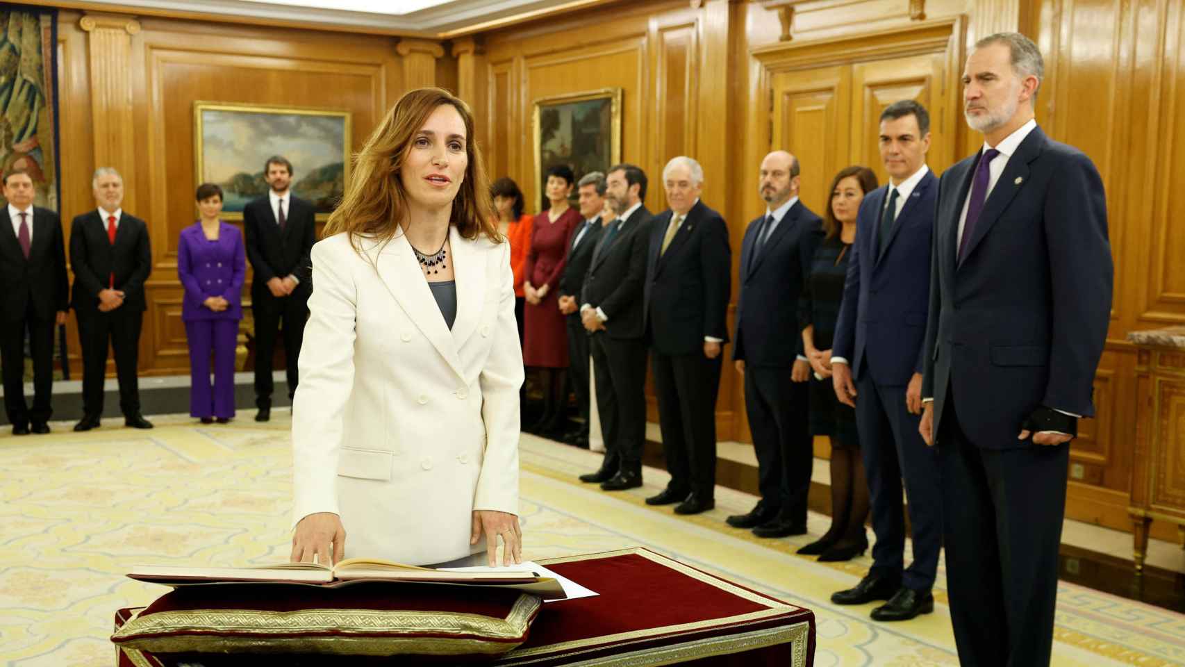 Mónica García jura su cargo como ministra el pasado 20 de noviembre.