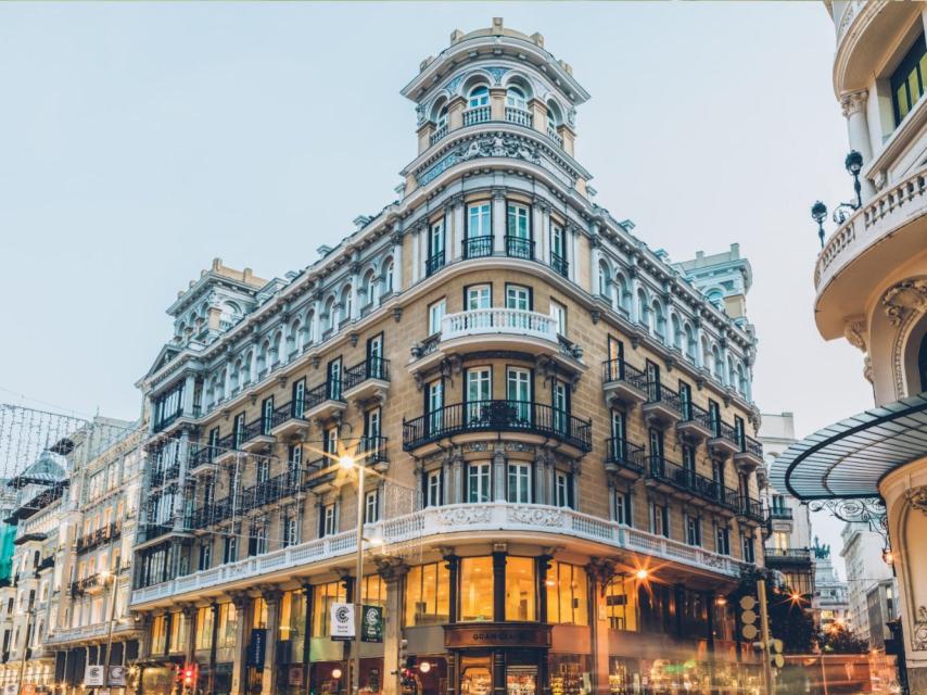 Edificio de Gran Vía 11, propiedad de Millenium y futuro hotel Nômade.