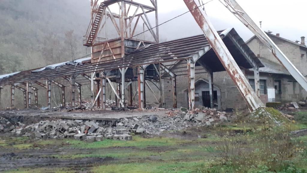 Obras de rehabilitación del 'Pozo María'