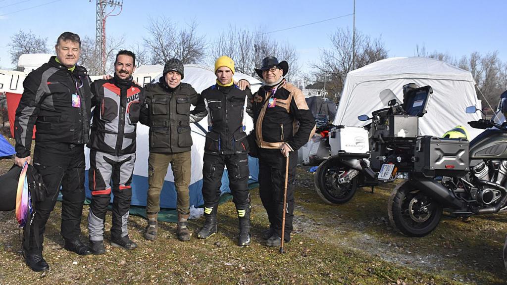 Un grupo de moteros en Pingüinos