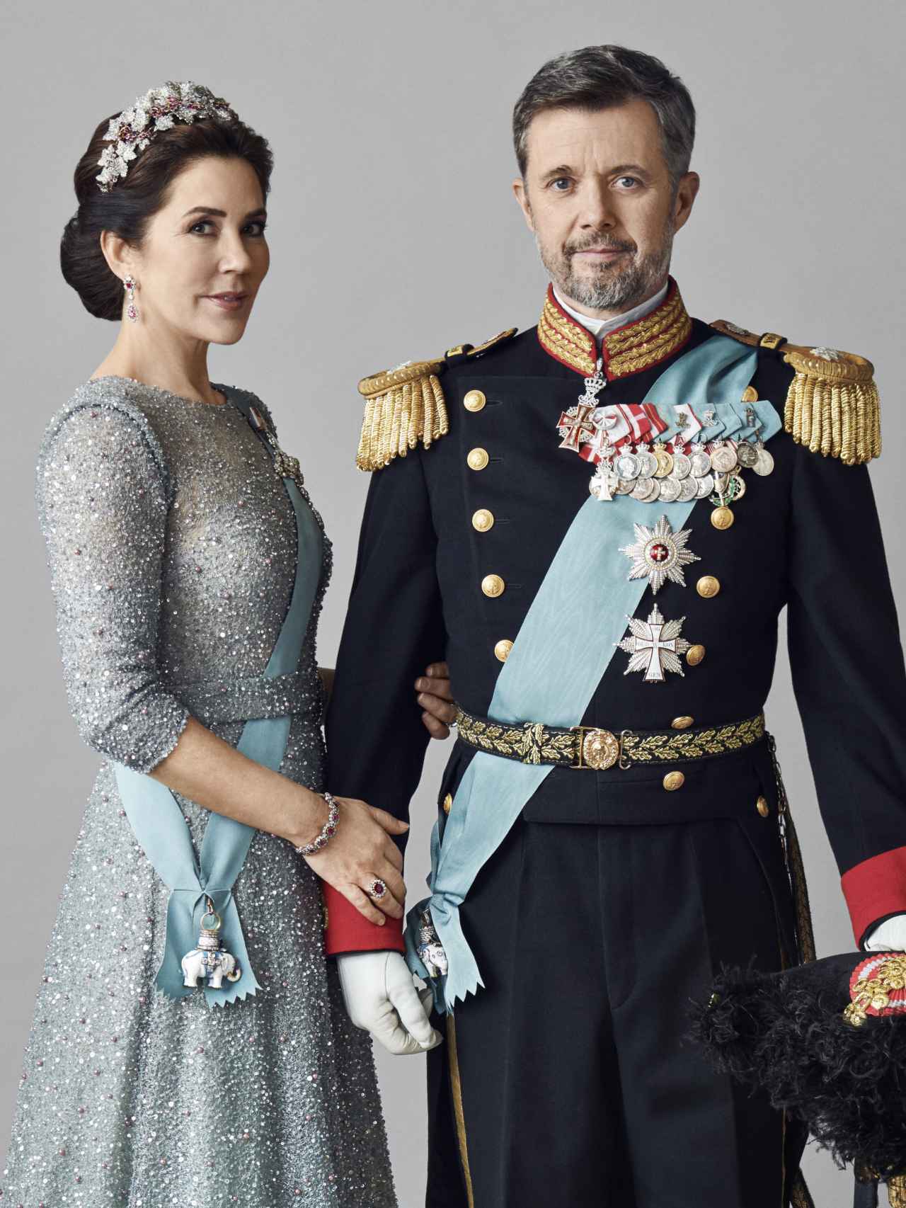 Retrato oficial de los inminentes reyes de Dinamarca, Federico y Mary.