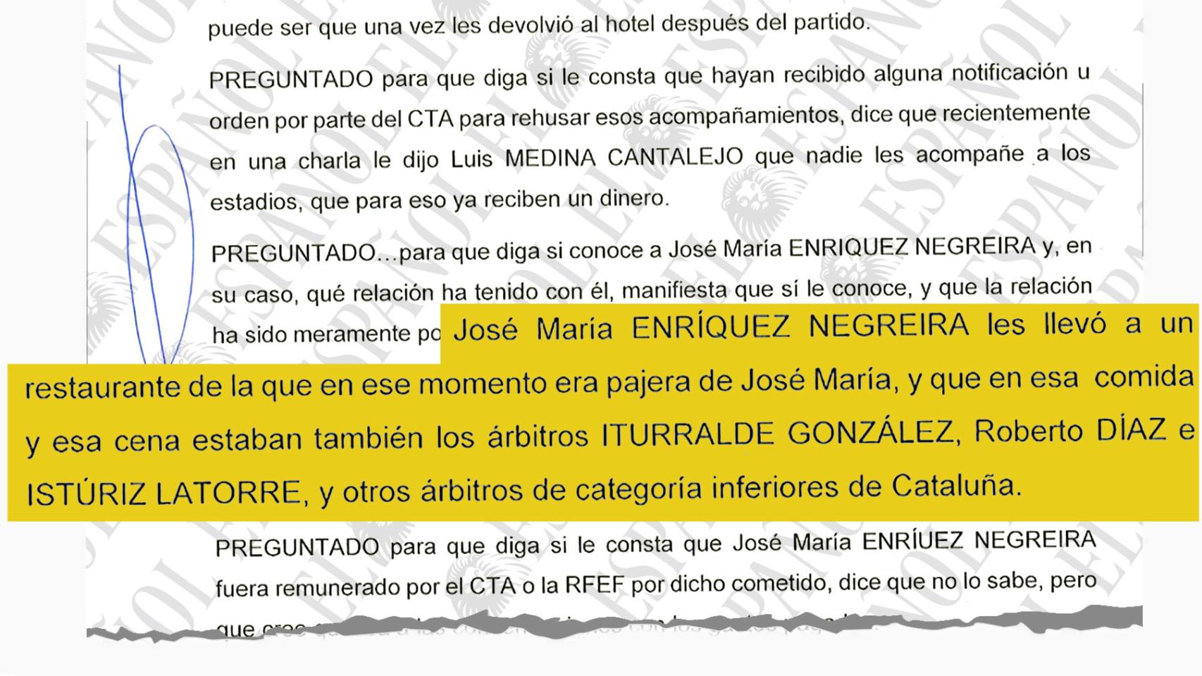 Declaración de Jon Nuñez Fernández, asistente de Iturralde González, a la Guardia Civil