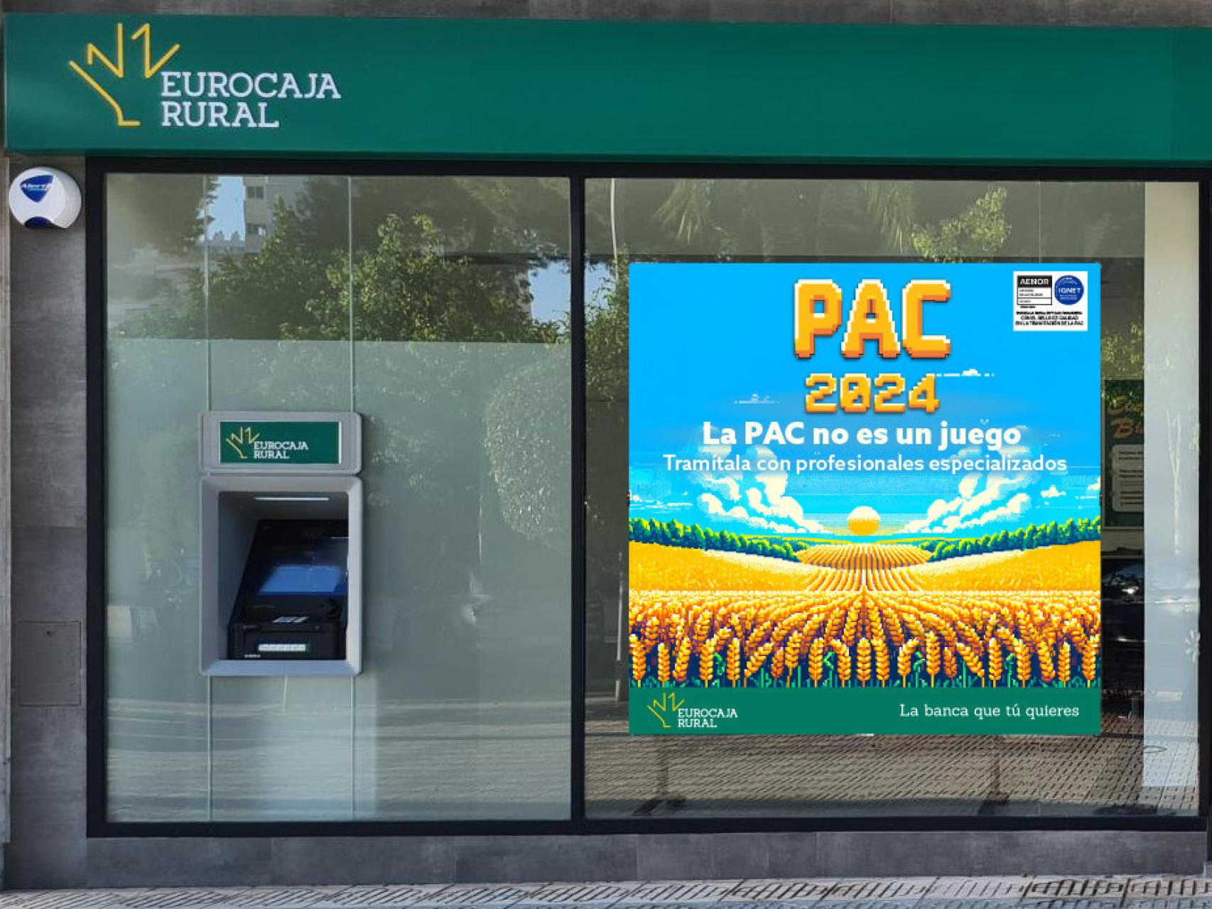 Fachada de una de las oficinas de Eurocaja Rural.