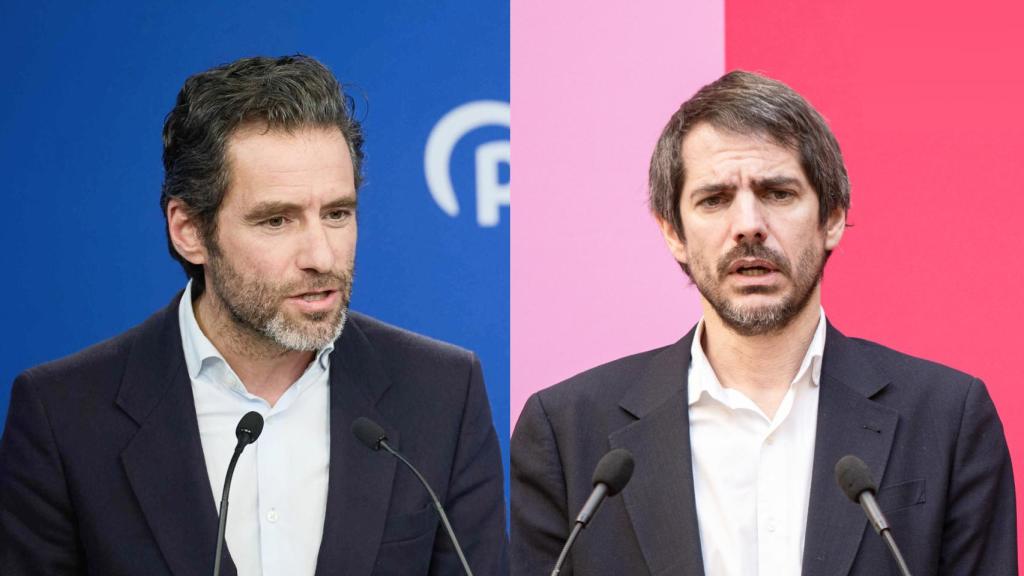 Borja Sémper (izda) es responsable de Cultura del PP. Ernest Urtasun (dcha) es ministro de Cultura por Sumar.