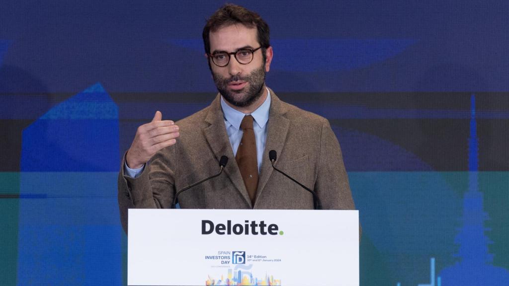 El ministro de Economía, Comercio y Empresa, Carlos Cuerpo, interviene durante su participación en la XIV edición de Spain Investors Day.