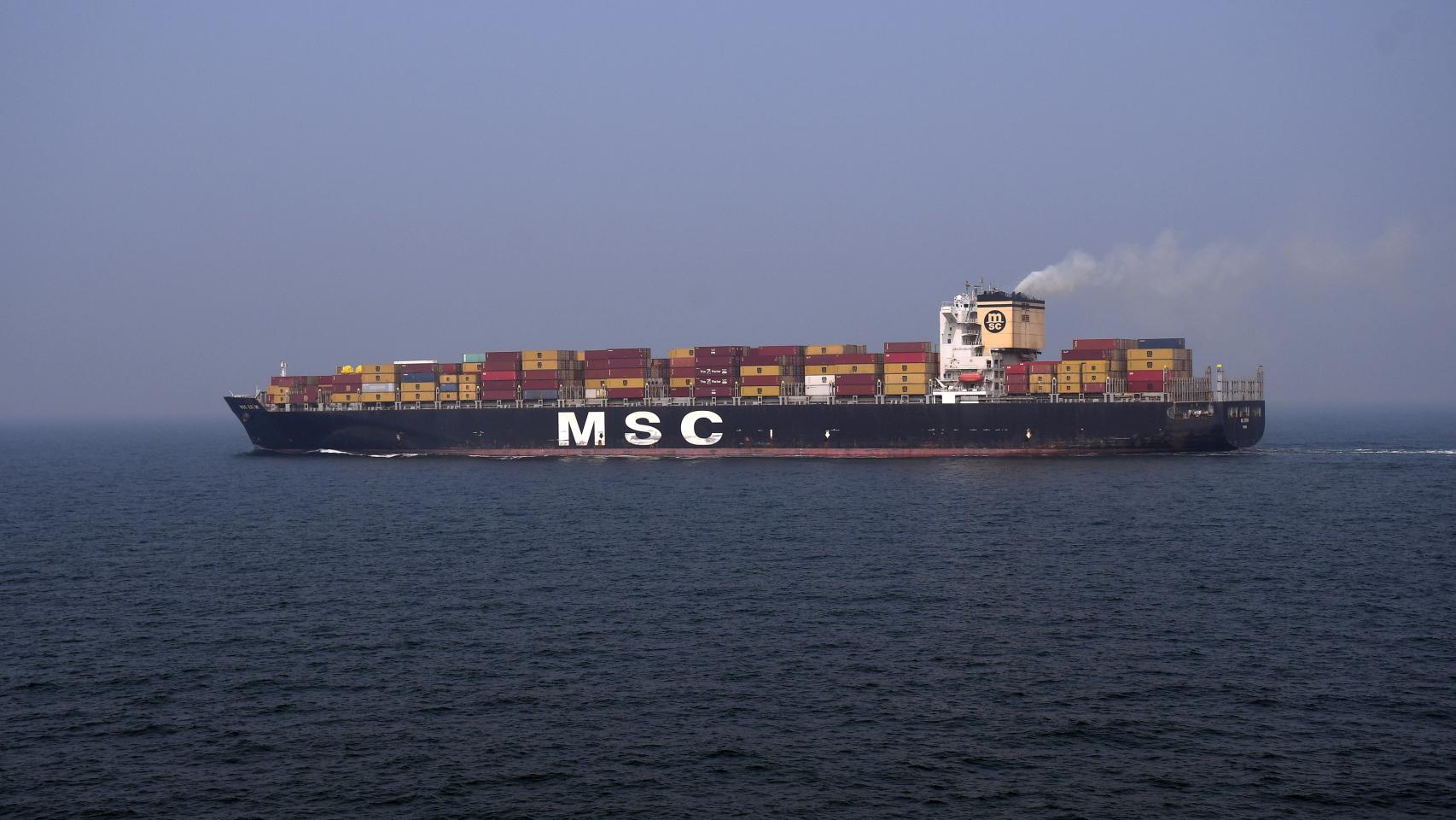 Un carguero de la compañía MSC