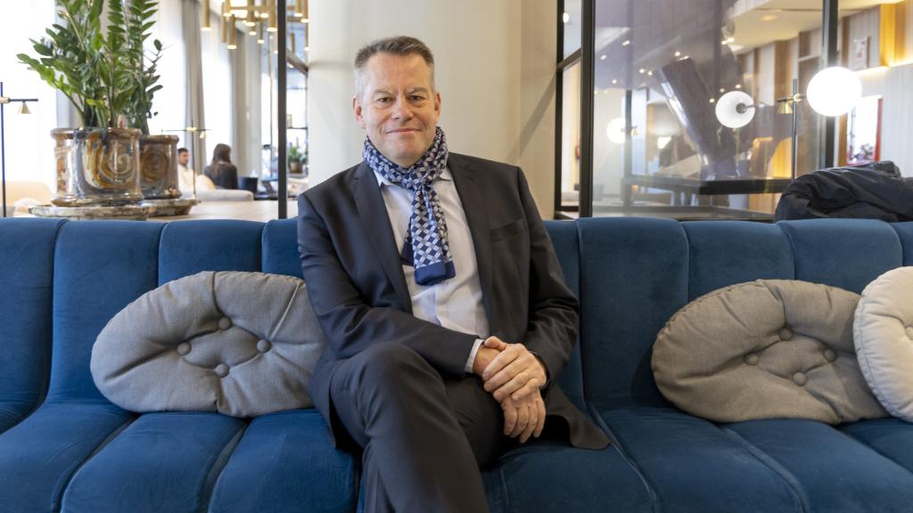 Jean Charroin posa tras la entrevista con El Español de Málaga.