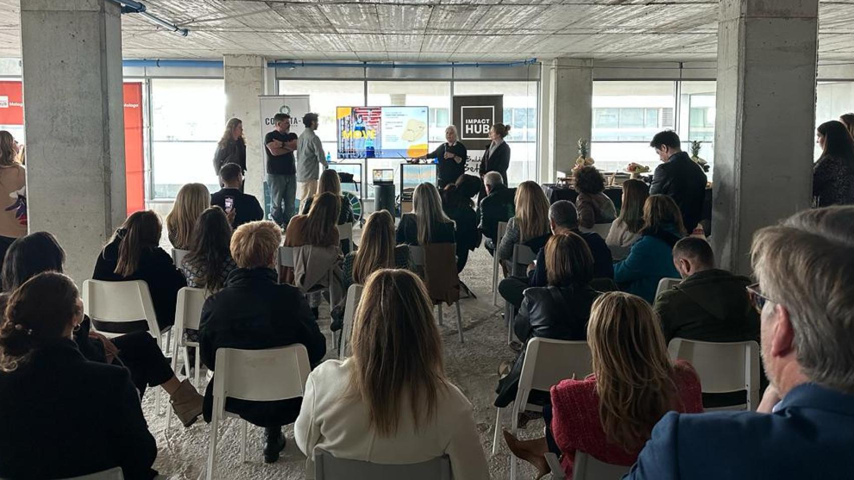 Un momento de la presentación del Impact Hub en la Málaga Towers.