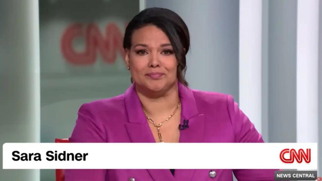 Imagen de Sara Sidner, presentadora de la CNN.