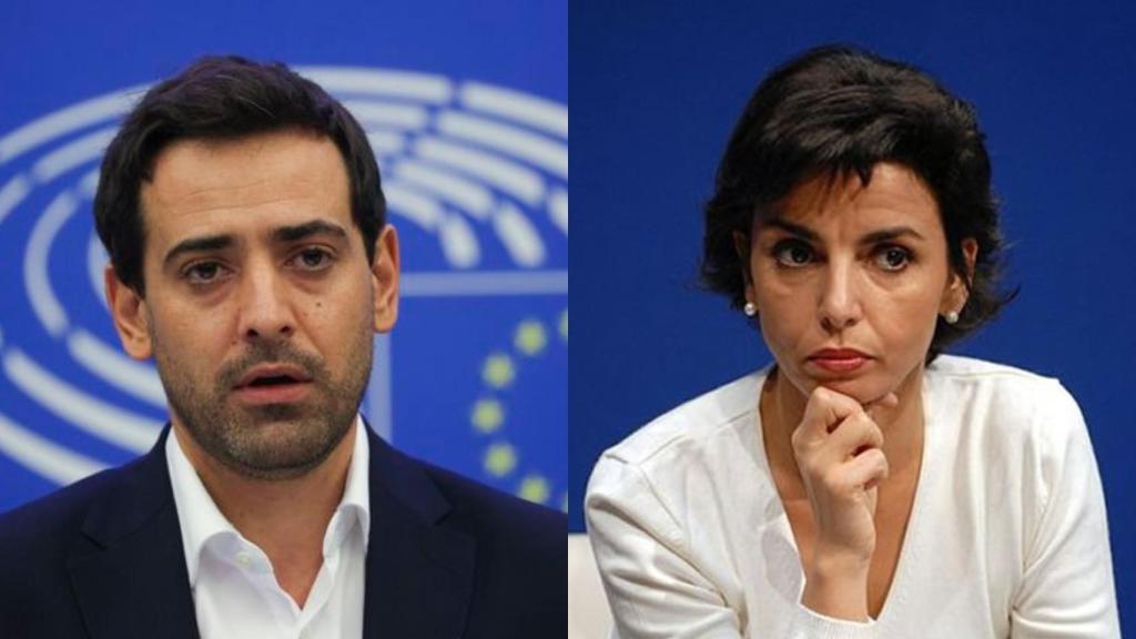 El nuevo ministro de Exteriores francés, Stéphane Séjourné, y la ministra de Cultura Rachida Dati.