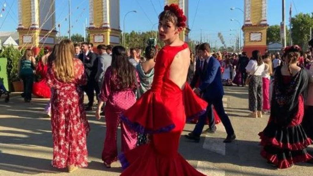 Lola Buzón, una señora que aún no ha faltado a la Feria.