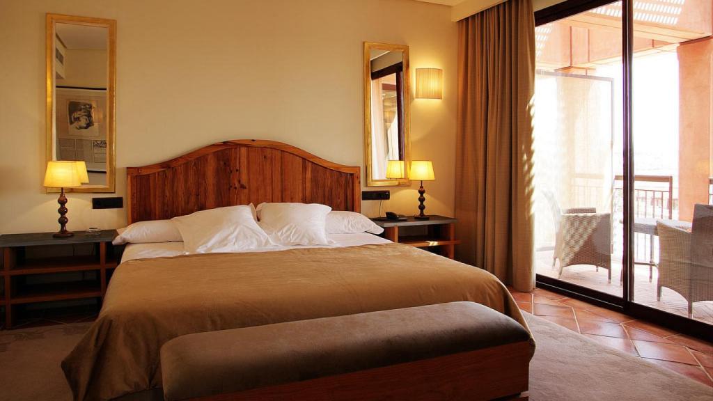 Una de las habitaciones del hotel.