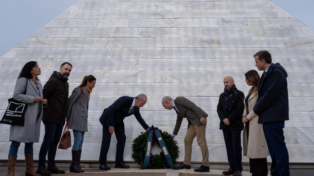 Imagen del acto de homenaje en el parque de San Rafael.