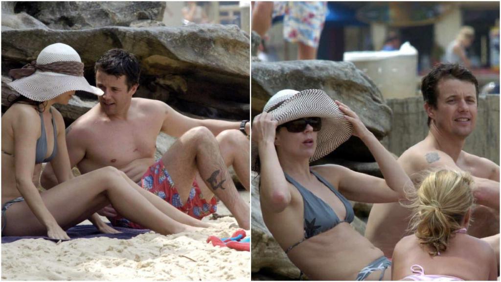 Federico y Mary, unas imágenes en las que se le ven los tatuajes.