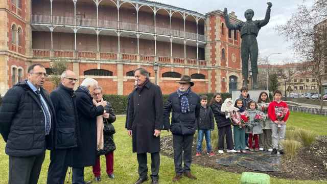 Acto de homenaje al torero Julio Robles, celebrado este sábado en Salamanca.