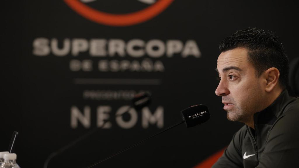 Xavi Hernández, en rueda de prensa