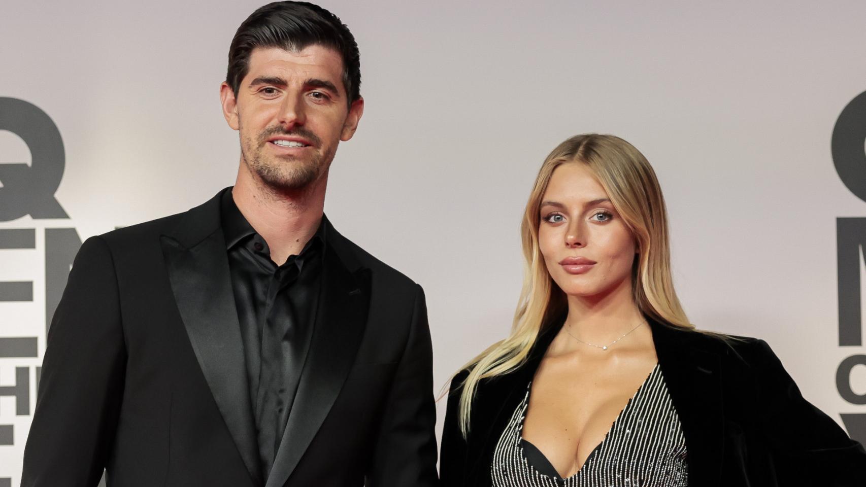 Thibaut Courtois y su mujer, Mishel Gerzig, en noviembre de 2023.