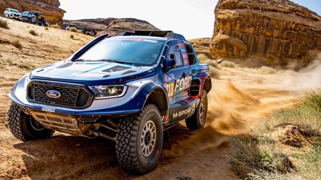 Nani Roma, durante el prólogo del Rally Dakar.