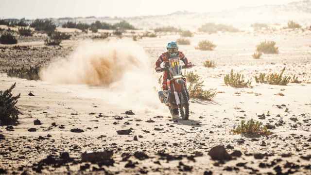 Cornejo, durante una etapa del Rally Dakar.