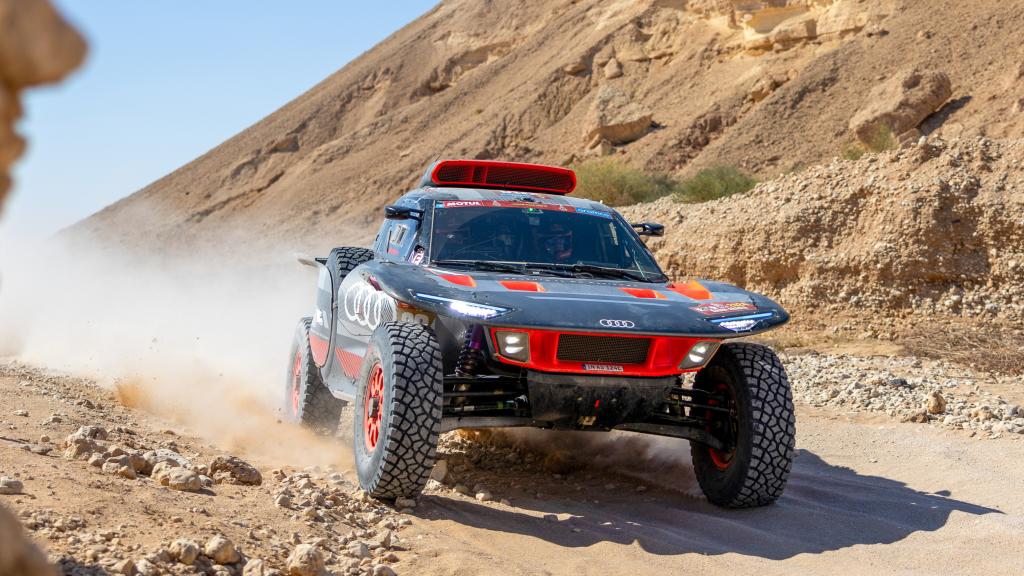 Carlos Sainz, durante el Dakar.