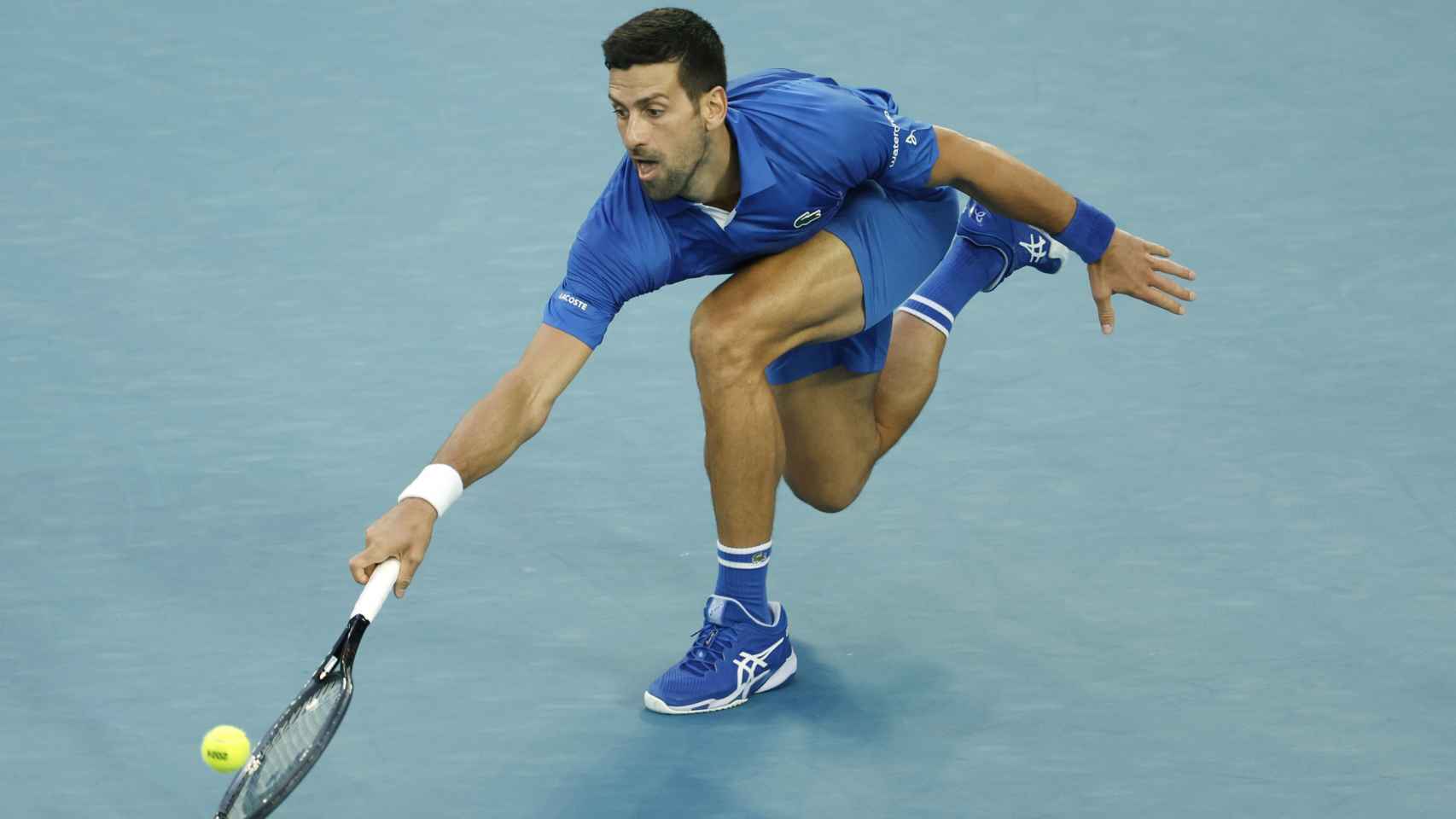 Novak Djokovic, durante el partido de primera ronda frente a Prizmic en el Open de Australia.