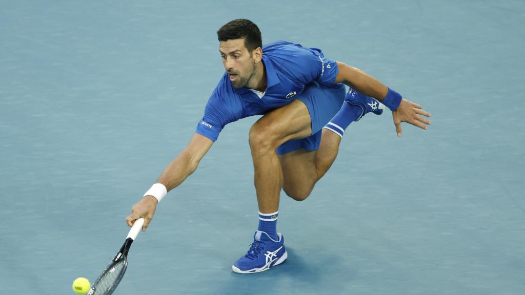 Novak Djokovic, durante el partido de primera ronda frente a Prizmic en el Open de Australia.