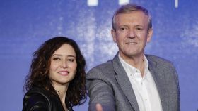 El presidente gallego Alfonso Rueda e Isabel Díaz Ayuso
