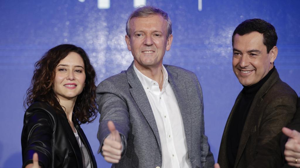 El presidente gallego Alfonso Rueda e Isabel Díaz Ayuso