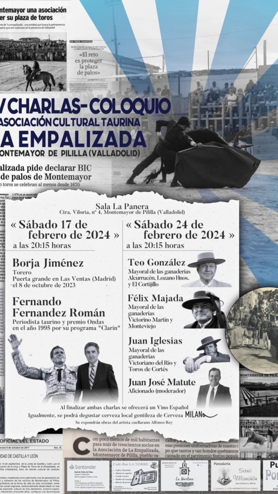 Cartel anunciador de las XV Jornadas de La Empalizada (diseño Diego Olmedo)