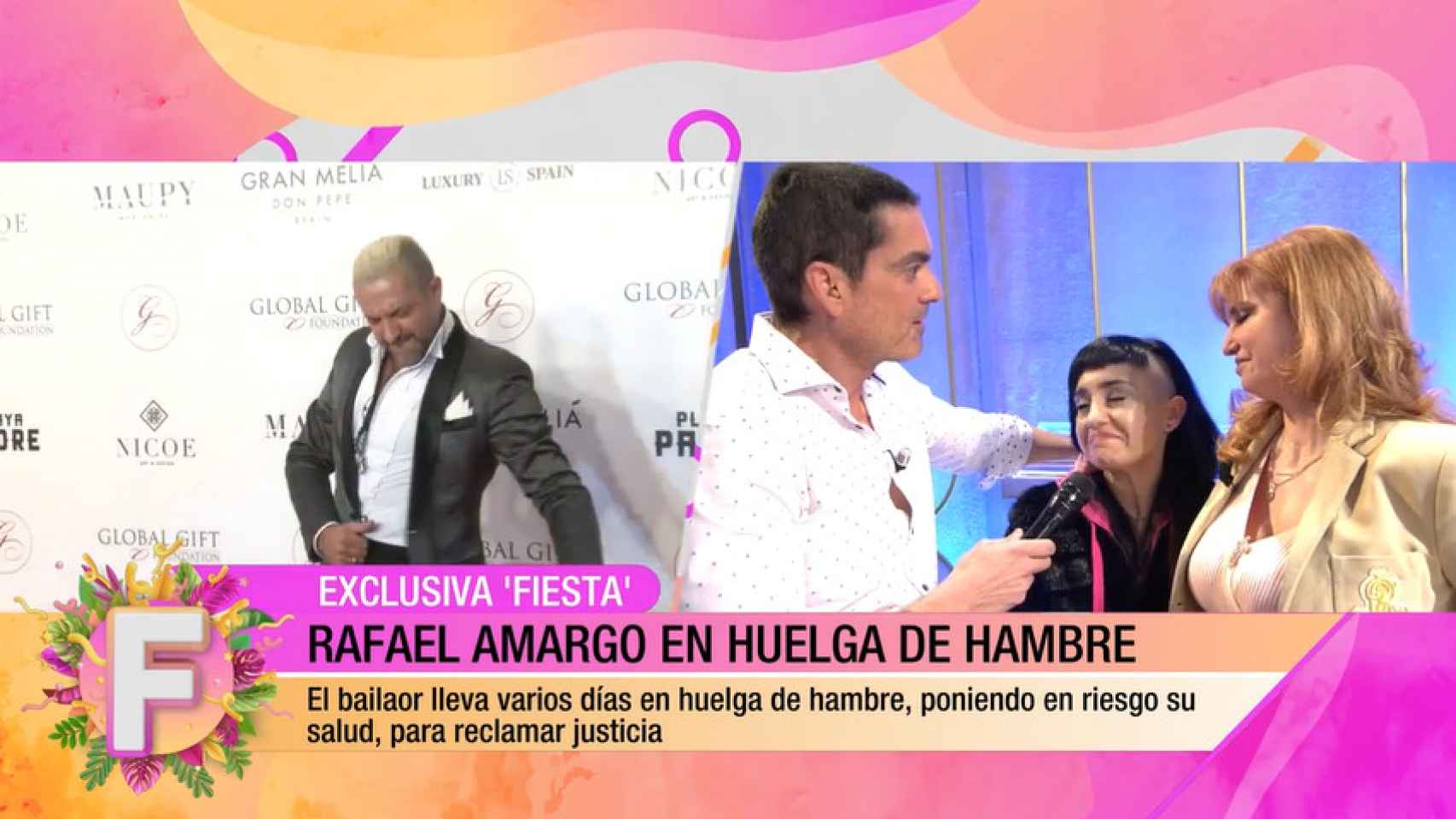 La mujer de Rafael Amargo hablando en el programa 'Fiesta', este pasado domingo.