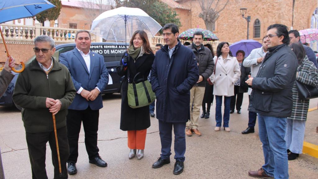 Un momento de la visita.