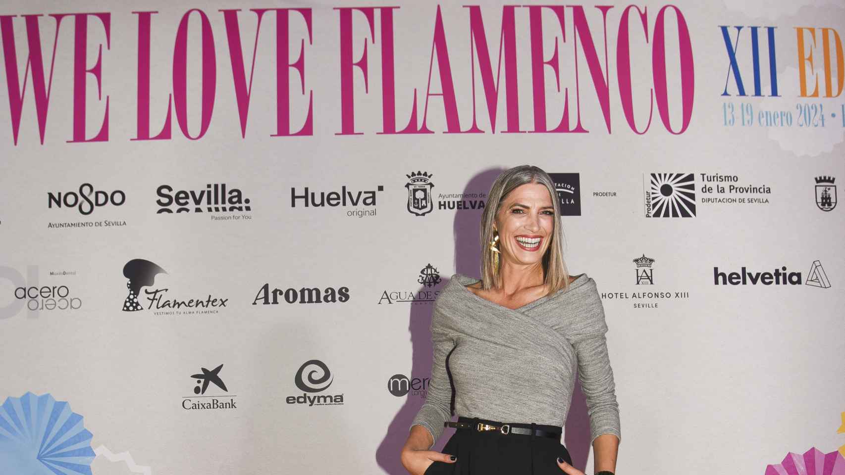Laura Sánchez posa en el photocall de la pasarela We Love Flamenco.