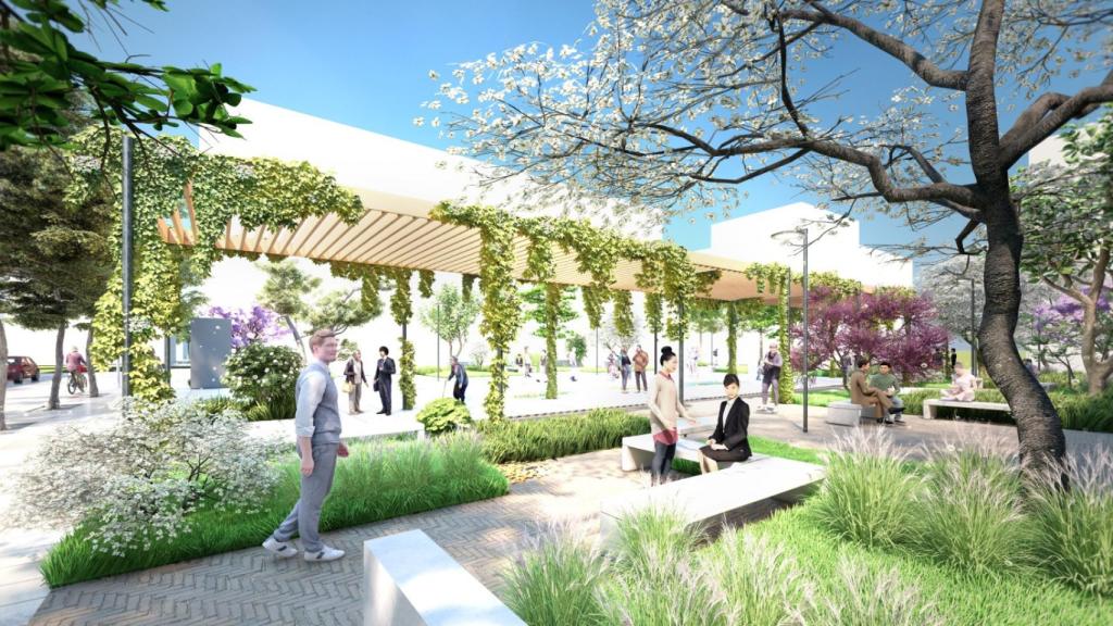 Proyección virtual de la Plaza de Julián Marías.