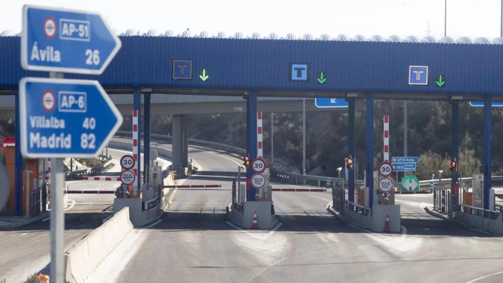 Autopista de peaje en Madrid.