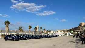 La flota de la Policía Nacional presentada en Alicante para las comisarías de la provincia.