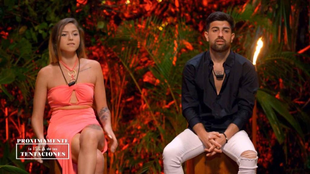 Andrea y Álvaro en 'La isla de las tentaciones'.