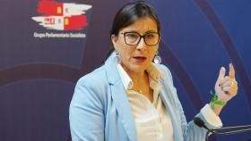 La secretaria de Organización del PSOE en Castilla y León, Ana Sánchez, comparece ante la prensa para analizar la actualidad política autonómica.