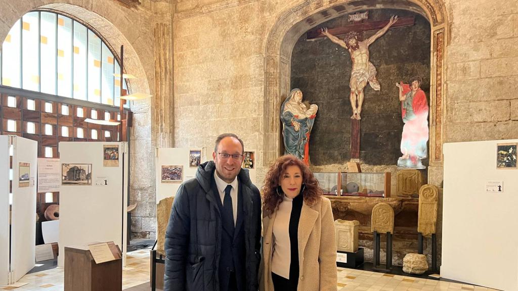 El alcalde de Ciudad Rodrigo, Marcos Iglesias, en la apertura del Museo San Francisco