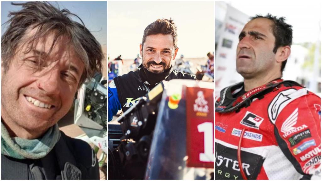 Pierre Cherpin, Carles Falcón y Paulo Gonçalves