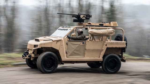 Un vehículo militar de Arquus, compañía de Volvo.