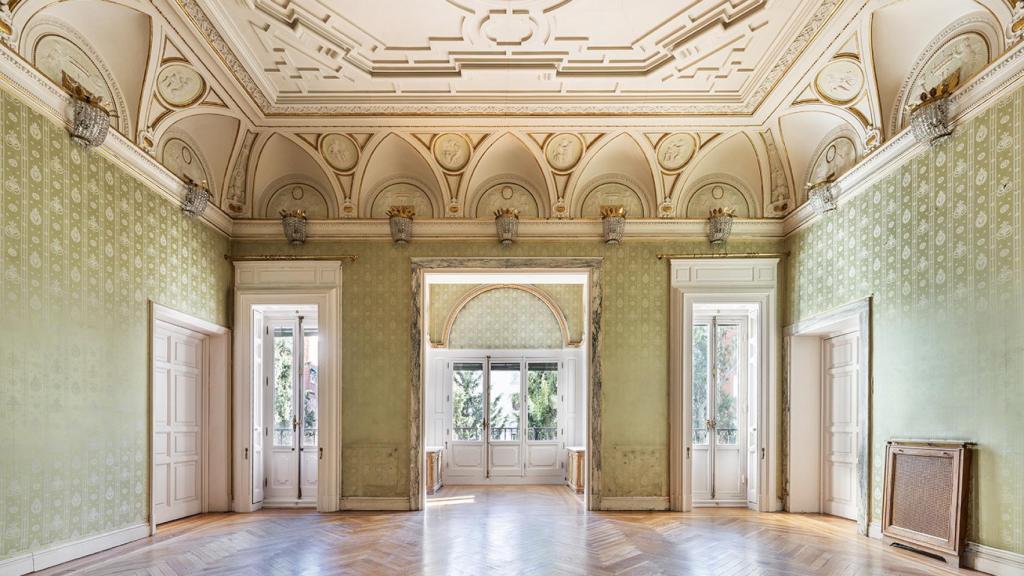 Amplios espacios en el palacete.