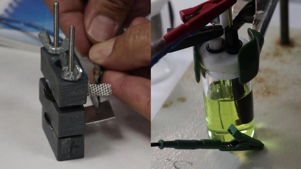 Pruebas de la batería en laboratorio.