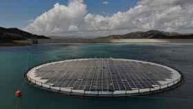Una de las plataformas de fotovoltaica flotante de Ocean Sun