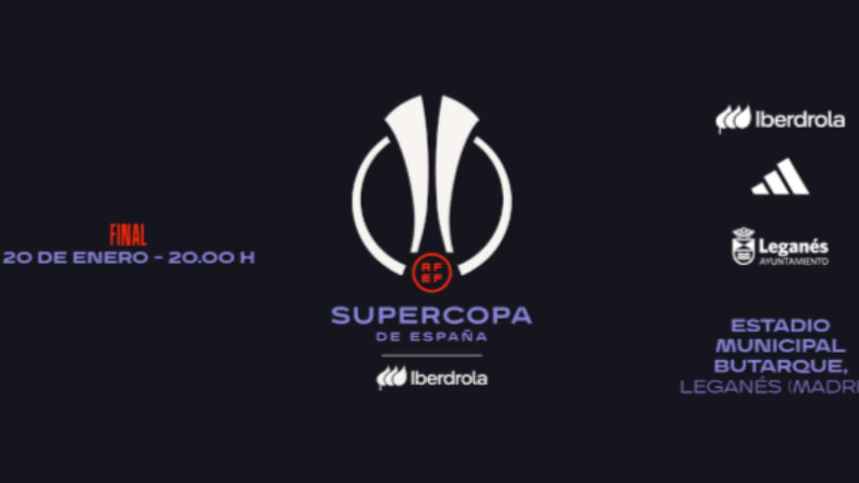 El cartel de la final de la Supercopa.