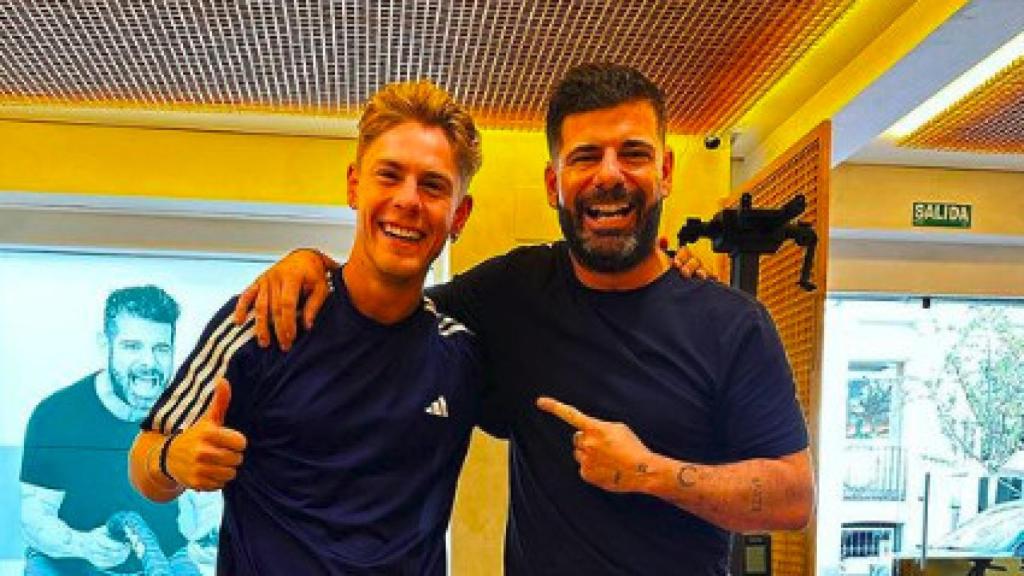 Patrick Criado y Miguel Lordán en el gimnasio Mltrainer