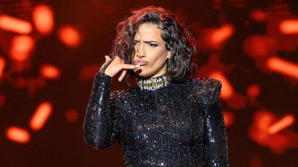 Chanel durante uno de sus conciertos.