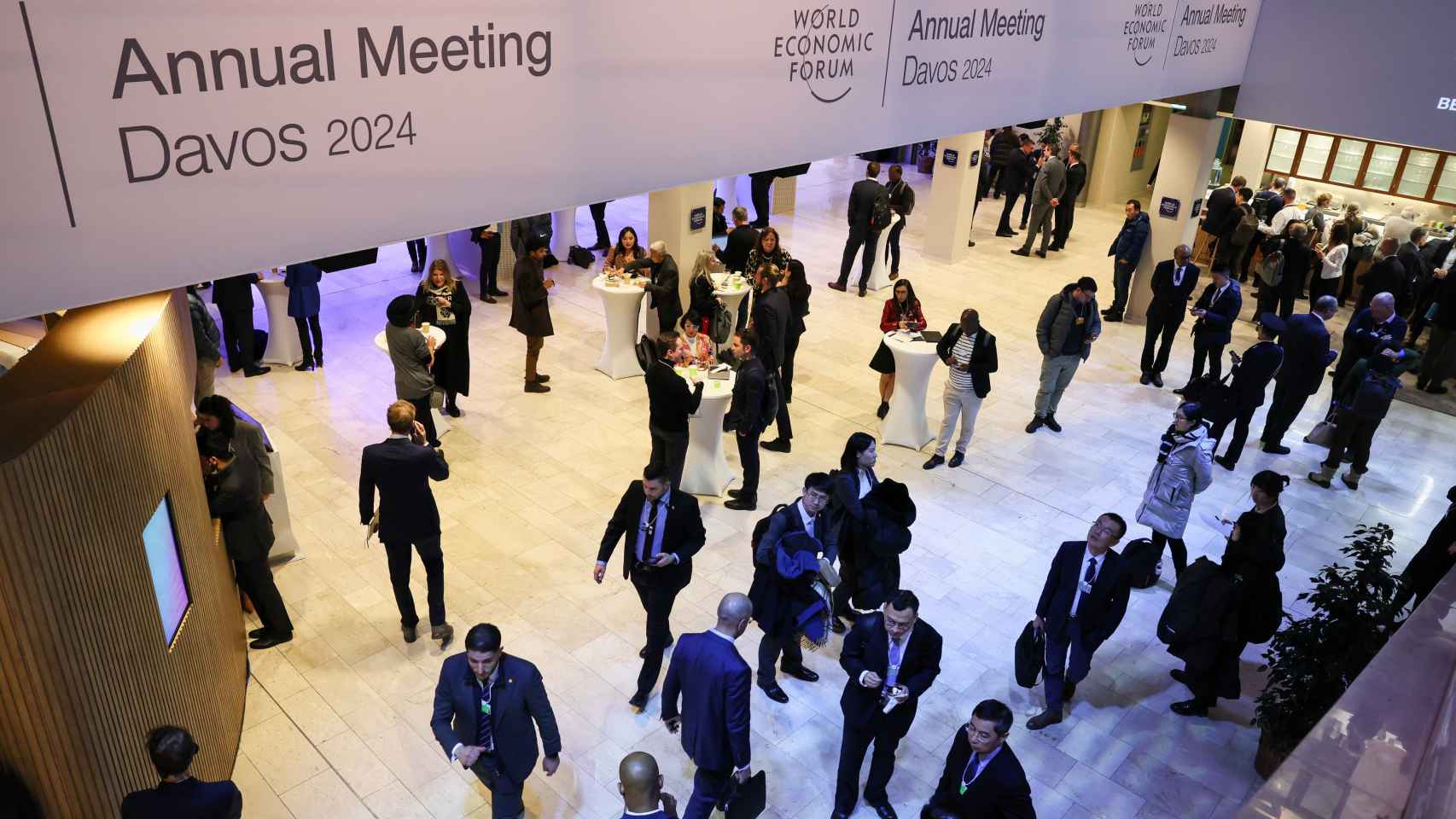 Recinto donde se celebra la edición de 2024 del Foro de Davos.