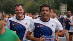 Carlos Mazón, en la Media Maratón de Valencia el pasado año.