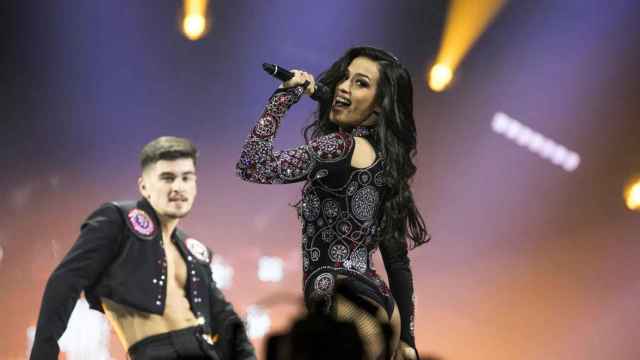 Chanel Terrero en la final de Eurovisión.